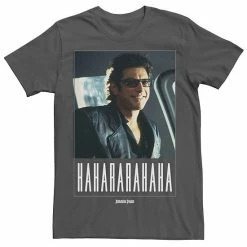 Licensed Character Men's Jurassic Park Ian Malcolm Hahararahaha Tee Charcoal Heather -Licensed Character Shop unnamed file 22561
