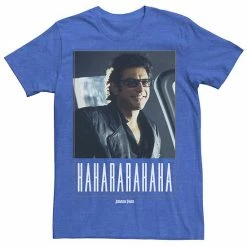 Licensed Character Men's Jurassic Park Ian Malcolm Hahararahaha Tee Charcoal Heather -Licensed Character Shop unnamed file 22562