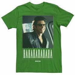 Licensed Character Men's Jurassic Park Ian Malcolm Hahararahaha Tee Charcoal Heather -Licensed Character Shop unnamed file 22568