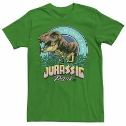 Licensed Character Men's Jurassic Park Life Finds A Way Vibrant Graphic Tee Black -Licensed Character Shop unnamed file 22579