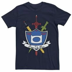 Licensed Character Men's Adventure Time Finn The Hero Sword And Shield Banner Tee Royal Heather -Licensed Character Shop unnamed file 22584
