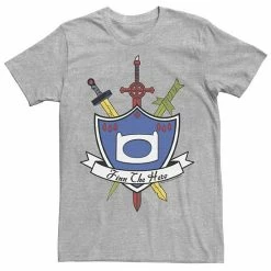 Licensed Character Men's Adventure Time Finn The Hero Sword And Shield Banner Tee Royal Heather -Licensed Character Shop unnamed file 22586