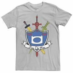 Licensed Character Men's Adventure Time Finn The Hero Sword And Shield Banner Tee Royal Heather -Licensed Character Shop unnamed file 22587
