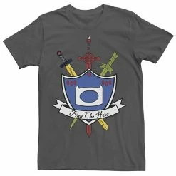 Licensed Character Men's Adventure Time Finn The Hero Sword And Shield Banner Tee Royal Heather -Licensed Character Shop unnamed file 22588