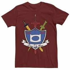 Licensed Character Men's Adventure Time Finn The Hero Sword And Shield Banner Tee Royal Heather -Licensed Character Shop unnamed file 22591