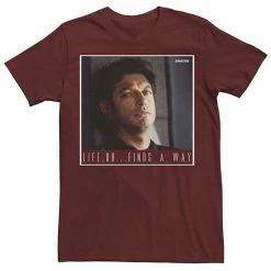 Licensed Character Men's Jurassic Park Ian Malcolm Life Finds A Way Graphic Tee Cardinal -Licensed Character Shop unnamed file 22598