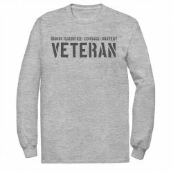 Licensed Character Men's Veterans Day Attributes Of A Veteran Tee