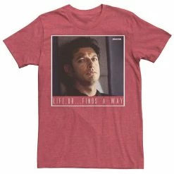 Licensed Character Men's Jurassic Park Ian Malcolm Life Finds A Way Graphic Tee Cardinal -Licensed Character Shop unnamed file 22602