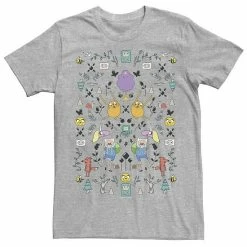 Licensed Character Men's Adventure Time Character Icon Collage Tee Charcoal -Licensed Character Shop unnamed file 22621