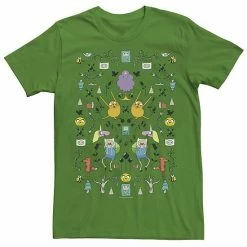 Licensed Character Men's Adventure Time Character Icon Collage Tee Charcoal -Licensed Character Shop unnamed file 22625