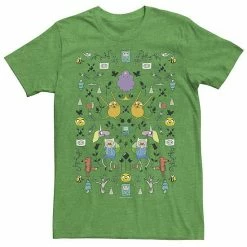 Licensed Character Men's Adventure Time Character Icon Collage Tee Charcoal -Licensed Character Shop unnamed file 22626