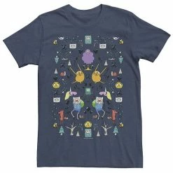 Licensed Character Men's Adventure Time Character Icon Collage Tee Charcoal -Licensed Character Shop unnamed file 22627