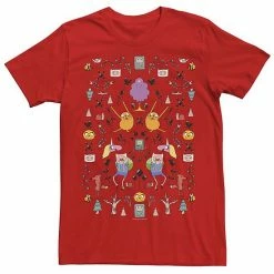 Licensed Character Men's Adventure Time Character Icon Collage Tee Charcoal -Licensed Character Shop unnamed file 22628