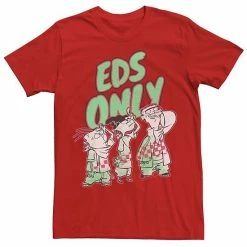 Licensed Character Men's Ed, Edd & Eddy Eds Only Portrait Tee Red -Licensed Character Shop unnamed file 22645