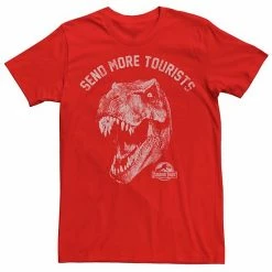 Licensed Character Men's Jurassic Park Tyrannosaurous Says Send More Tourists Tee Charcoal -Licensed Character Shop unnamed file 22672