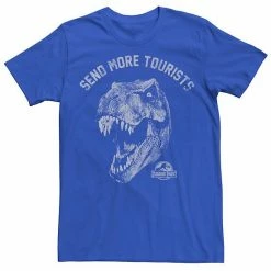 Licensed Character Men's Jurassic Park Tyrannosaurous Says Send More Tourists Tee Charcoal -Licensed Character Shop unnamed file 22673