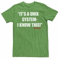 Licensed Character Men's Jurassic Park It's A Unix System Tee Navy Heather -Licensed Character Shop unnamed file 22689