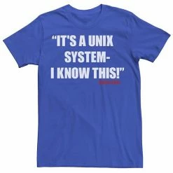 Licensed Character Men's Jurassic Park It's A Unix System Tee Navy Heather -Licensed Character Shop unnamed file 22695