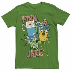 Licensed Character Men's Cartoon Network Adventure Time Finn & Jake Kapows Tee Silver -Licensed Character Shop unnamed file 22714