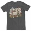 Licensed Character Men's Jurassic World Tropical Raptor Postcard Tee Navy -Licensed Character Shop unnamed file 22733