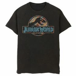 Licensed Character Men's Jurassic World Geometric Shape Pattern Logo Graphic Tee Red -Licensed Character Shop unnamed file 22745