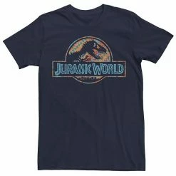 Licensed Character Men's Jurassic World Geometric Shape Pattern Logo Graphic Tee Red -Licensed Character Shop unnamed file 22752
