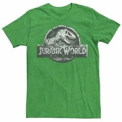 Licensed Character Men's Jurassic World Two Return Stone Logo Tee Athletic Heather -Licensed Character Shop unnamed file 22755