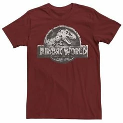 Licensed Character Men's Jurassic World Two Return Stone Logo Tee Athletic Heather -Licensed Character Shop unnamed file 22756