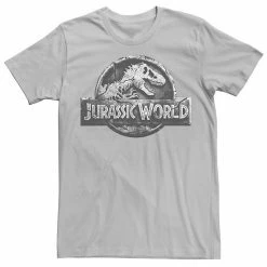 Licensed Character Men's Jurassic World Two Return Stone Logo Tee Athletic Heather -Licensed Character Shop unnamed file 22759