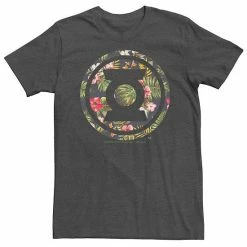 Licensed Character Men's DC Comics Green Lantern Tropical Logo Tee Charcoal Heather -Licensed Character Shop unnamed file 22766