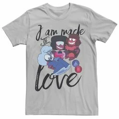 Licensed Character Men's Cartoon Network Steven Universe I Am Made Of Love Tee Silver -Licensed Character Shop unnamed file 22848