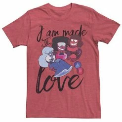 Licensed Character Men's Cartoon Network Steven Universe I Am Made Of Love Tee Silver -Licensed Character Shop unnamed file 22850