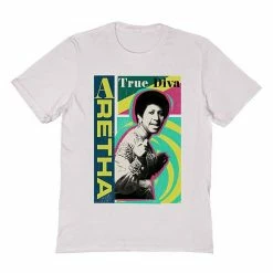 Licensed Character Men's Aretha Franklin Mens Tee Black -Licensed Character Shop unnamed file 22863