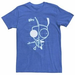 Licensed Character Men's Invader Zim Gir Schematic Tee Charcoal Heather -Licensed Character Shop unnamed file 22868