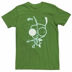 Licensed Character Men's Invader Zim Gir Schematic Tee Charcoal Heather -Licensed Character Shop unnamed file 22869