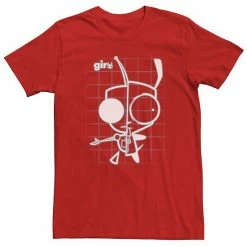 Licensed Character Men's Invader Zim Gir Schematic Tee Charcoal Heather -Licensed Character Shop unnamed file 22872