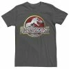 Licensed Character Mens Jurassic Park Chrome Logo Tee Red -Licensed Character Shop unnamed file 22875