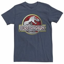 Licensed Character Mens Jurassic Park Chrome Logo Tee Red -Licensed Character Shop unnamed file 22879