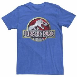 Licensed Character Mens Jurassic Park Chrome Logo Tee Red -Licensed Character Shop unnamed file 22882