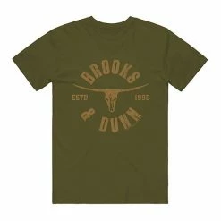 Licensed Character Men's Brooks & Dunn Graphic Tee Military Green -Licensed Character Shop unnamed file 22896