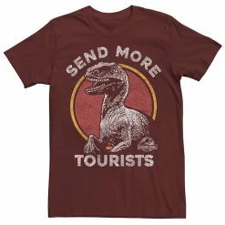 Licensed Character Men's Jurassic Park Raptor Says Send More Tourists Tee Royal Heather -Licensed Character Shop unnamed file 22926