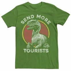 Licensed Character Men's Jurassic Park Raptor Says Send More Tourists Tee Royal Heather -Licensed Character Shop unnamed file 22929