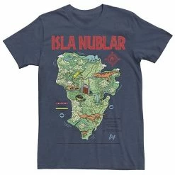 Licensed Character Men's Jurassic Park Islas Nublar Landmark Map Tee Black -Licensed Character Shop unnamed file 22944