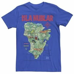 Licensed Character Men's Jurassic Park Islas Nublar Landmark Map Tee Black -Licensed Character Shop unnamed file 22946