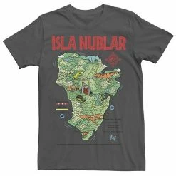 Licensed Character Men's Jurassic Park Islas Nublar Landmark Map Tee Black -Licensed Character Shop unnamed file 22947