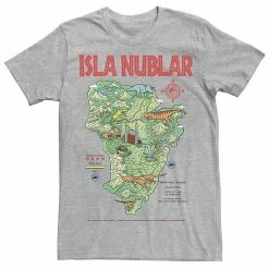 Licensed Character Men's Jurassic Park Islas Nublar Landmark Map Tee Black -Licensed Character Shop unnamed file 22948