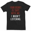 Licensed Character Men's Generic Your Secret Humor Text Tee -Licensed Character Shop unnamed file 2295