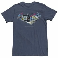 Licensed Character Men's DC Comics Batman Dark Comic Logo Graphic Tee Charcoal Heather -Licensed Character Shop unnamed file 22964