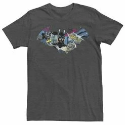 Licensed Character Men's DC Comics Batman Dark Comic Logo Graphic Tee Charcoal Heather -Licensed Character Shop unnamed file 22969