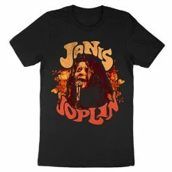 Licensed Character Men's Janis Joplin Flower Crown Tee